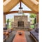 Z-Lite Broughton Outdoor Chain Mount Ceiling Fixture, 4-Light, 15.75In.W x 23.75In.H, Black/Clear Beveled 521CHXL-BK - alternate 2
